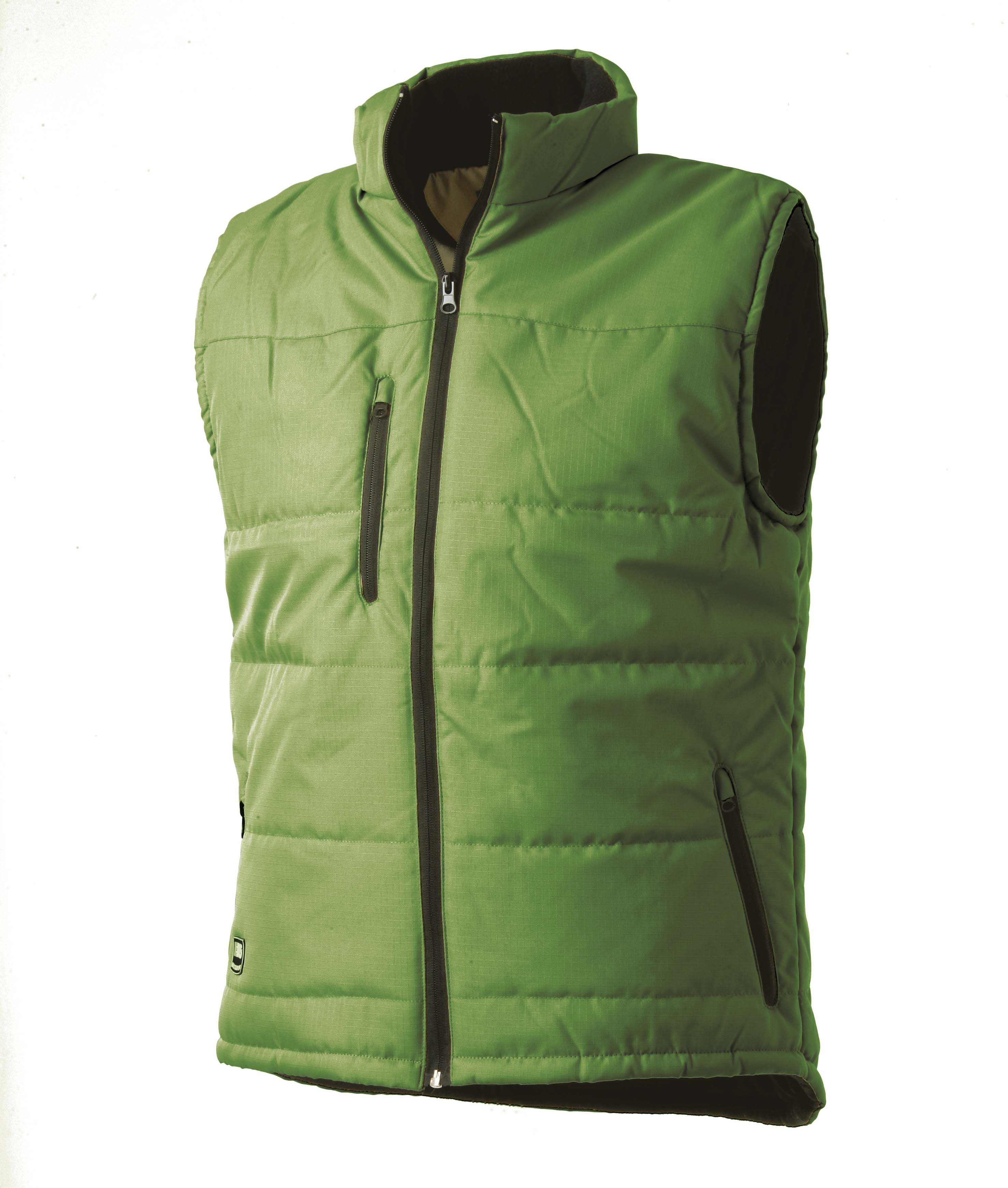 Duohropke Gilet invernale da uomo, foderato in pile, gilet trapuntato, senza maniche, gilet invernale, caldo imbottito, gilet termico con chiusura lampo, Nero , S